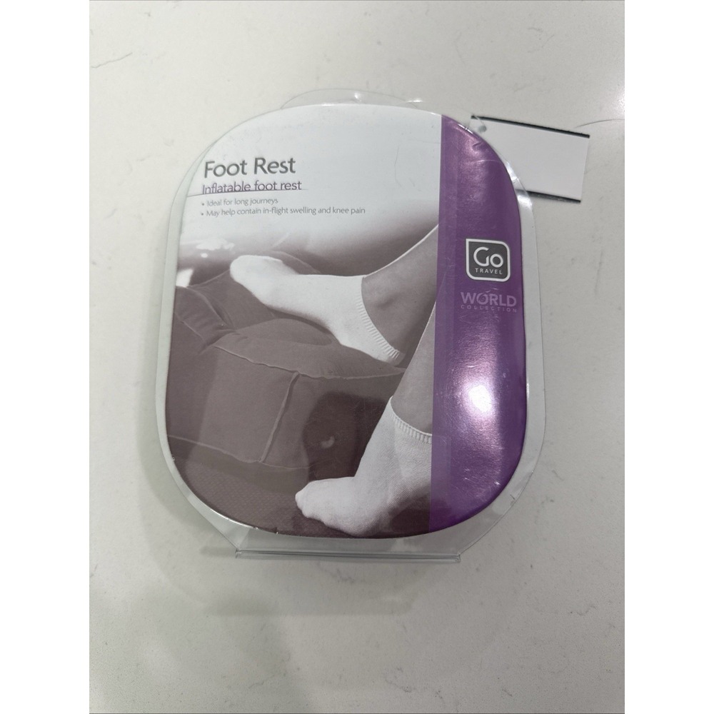 Inflatable Travel Foot Rest In Flight Comfort